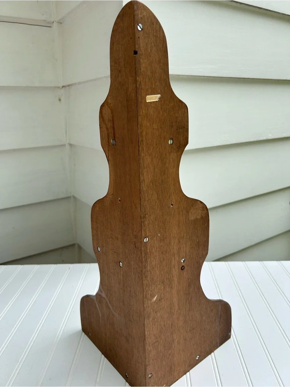 Vintage Shelf Wood Corner Wall Hanging Handmade Cottagecore Solid 21.5x8.5